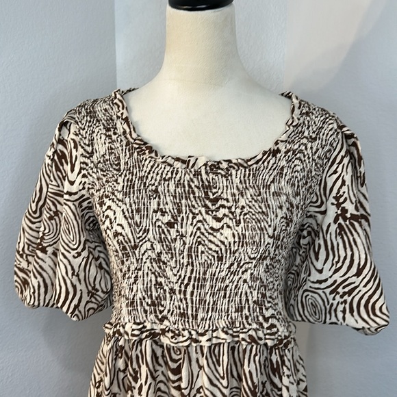 Anthropologie MOON RIVER Smocked Puff Sleeve Midi Dress
(L) NWOT - Picture 7 of 10